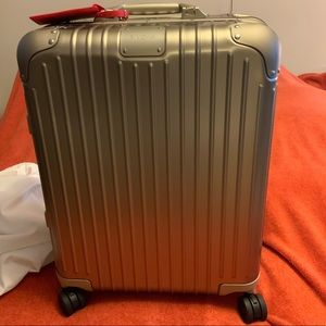 Rimowa Original Carry on Plus Aluminum Luggage TITANIUM